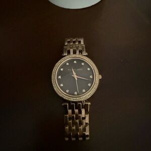 Michael Kors Rose Gold Watch with Crystal Markers